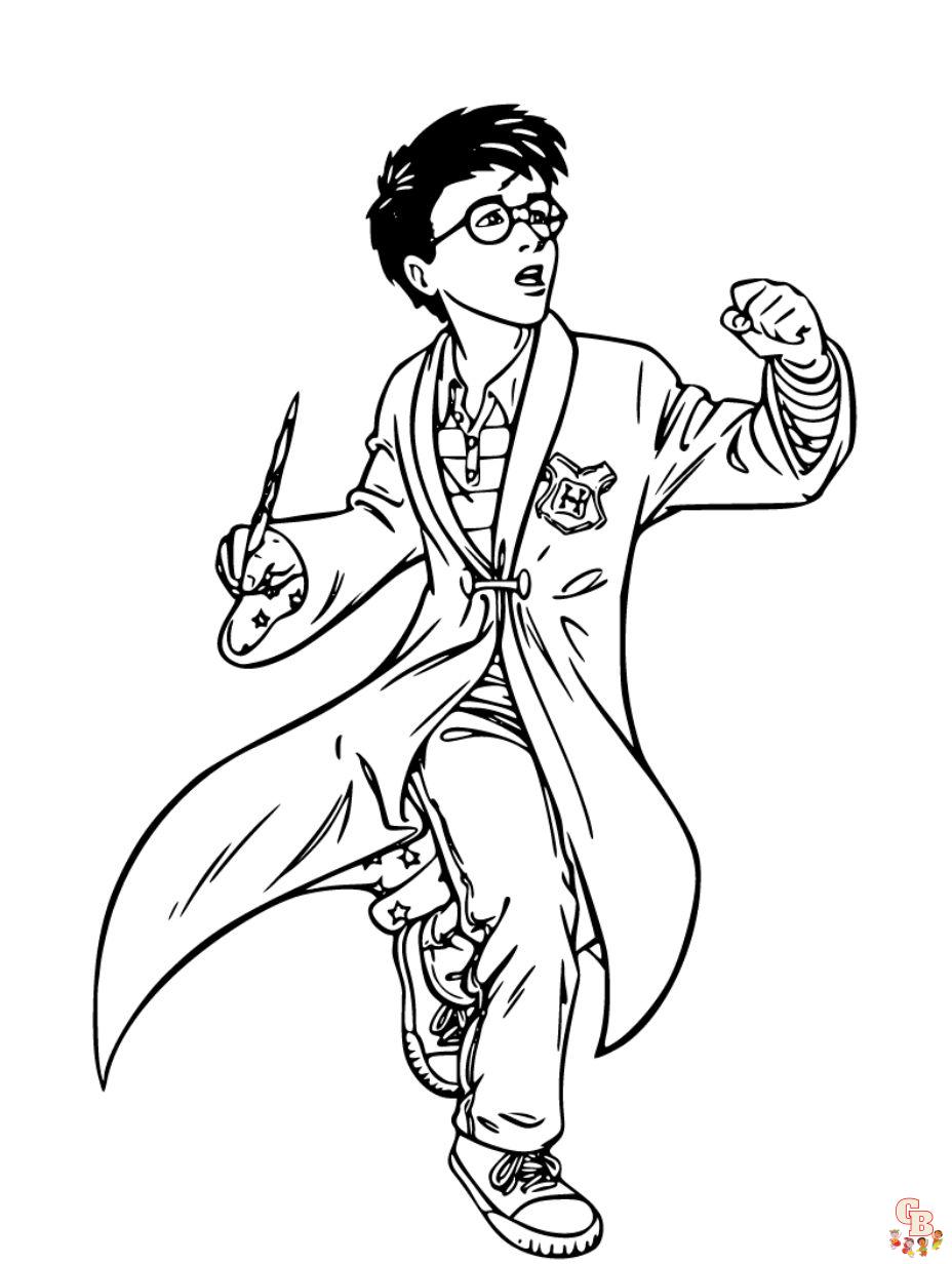 harry potter coloring page