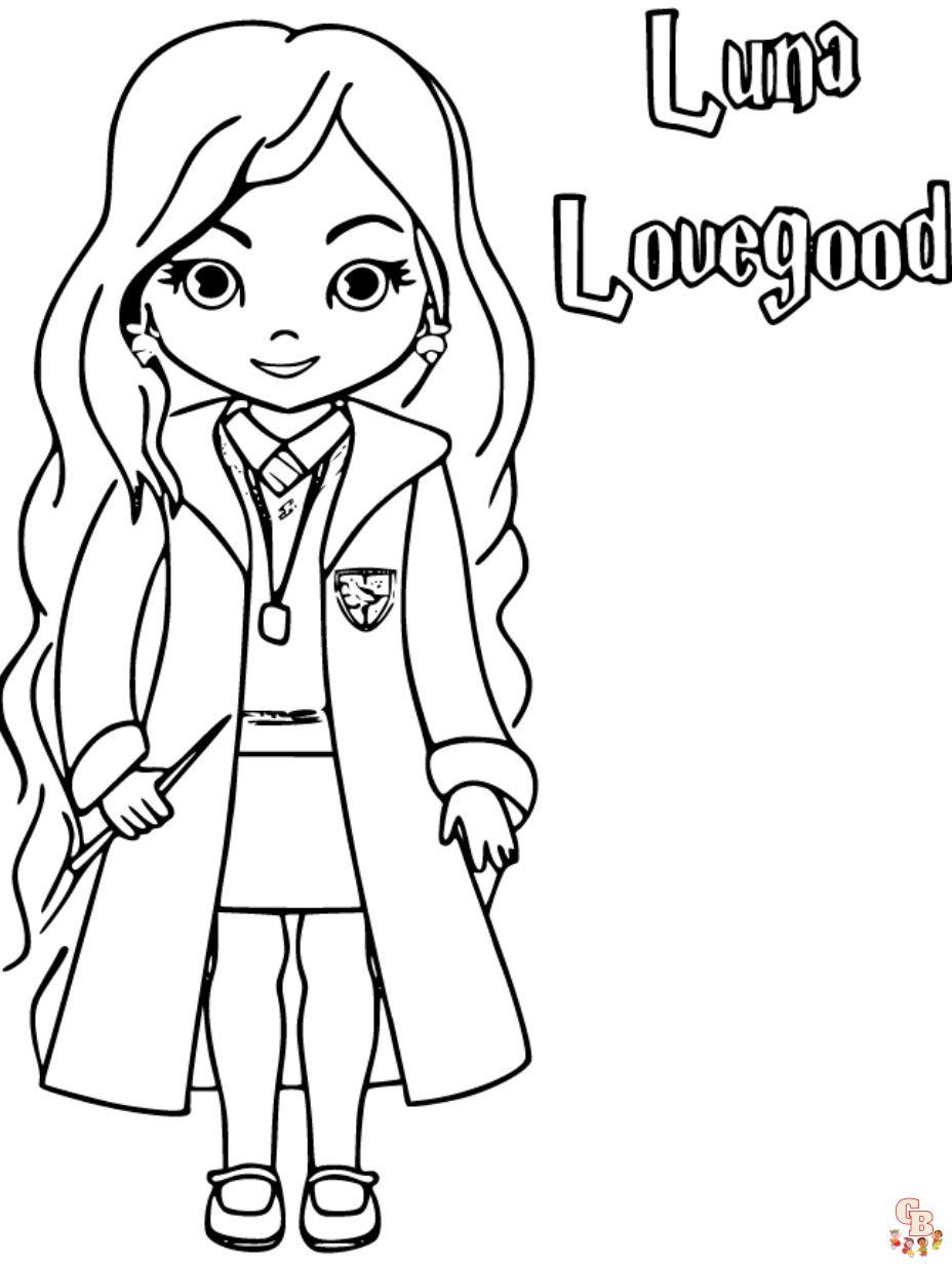 harry potter coloring pages cute