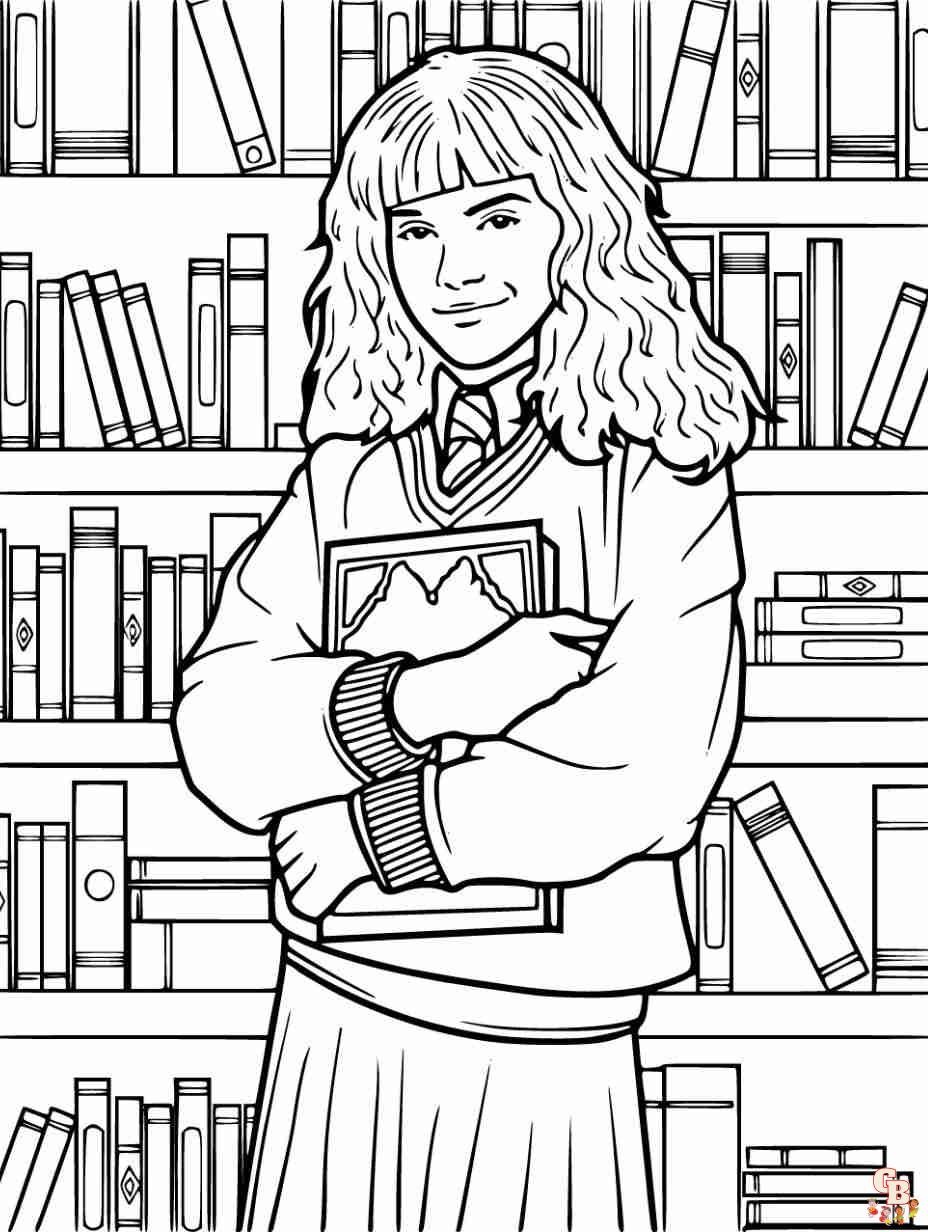 harry potter coloring pages harry ron hermione