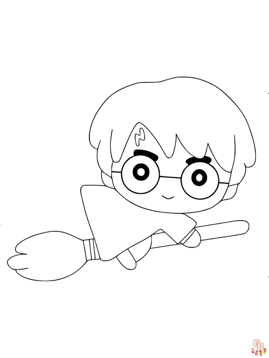 harry potter coloring pages simple