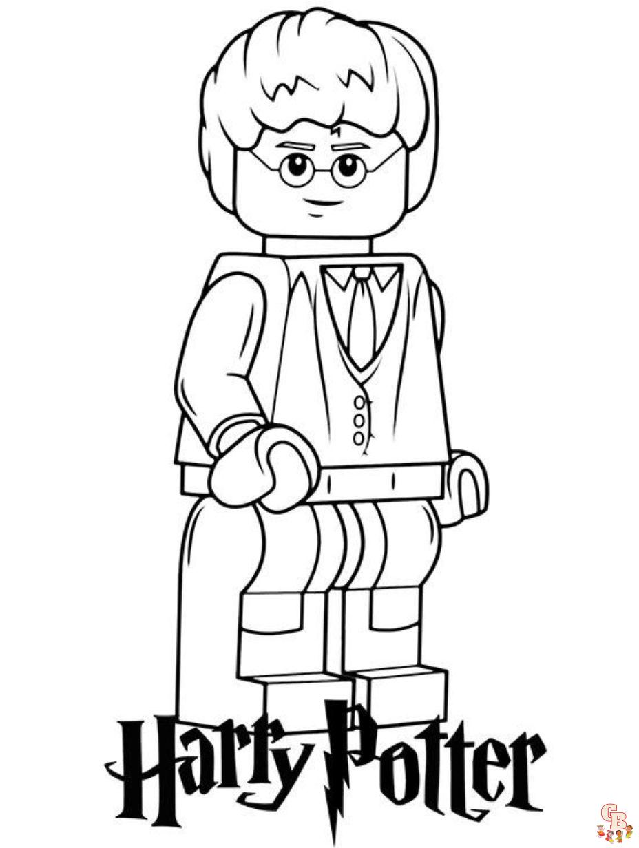 harry potter lego coloring pages