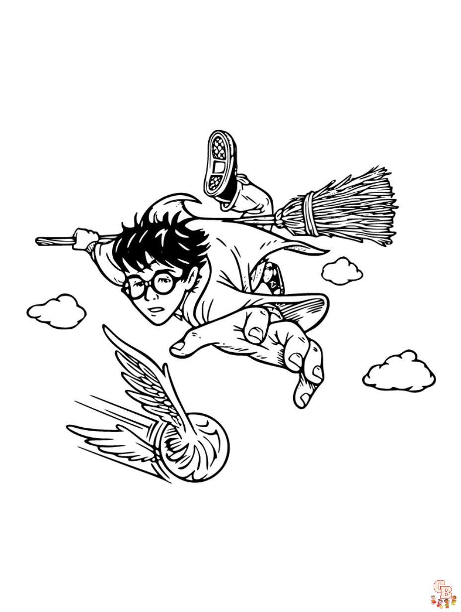 harry potter printable coloring pages