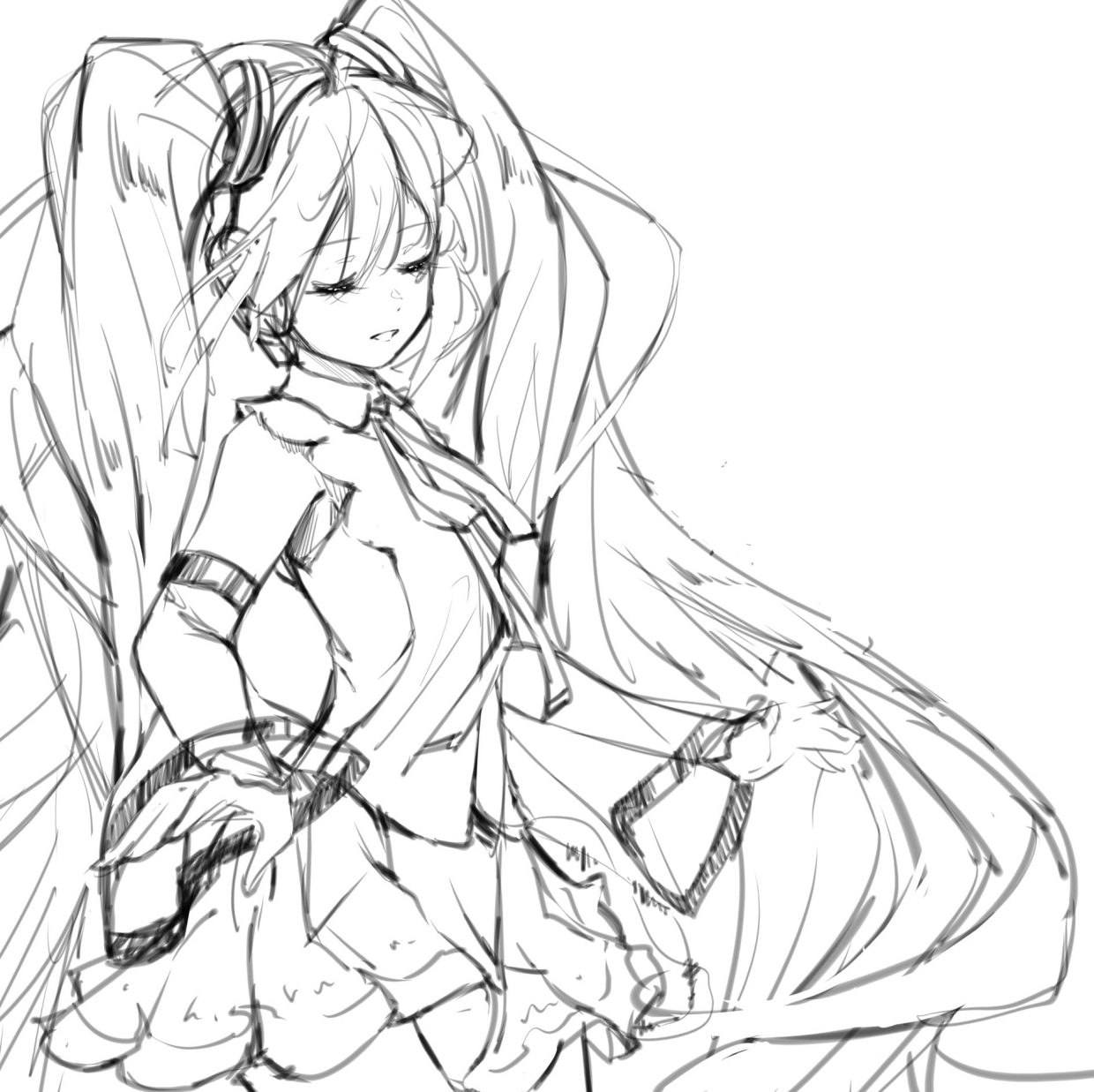 Printable Miku Coloring Pages Free For Kids And Adults