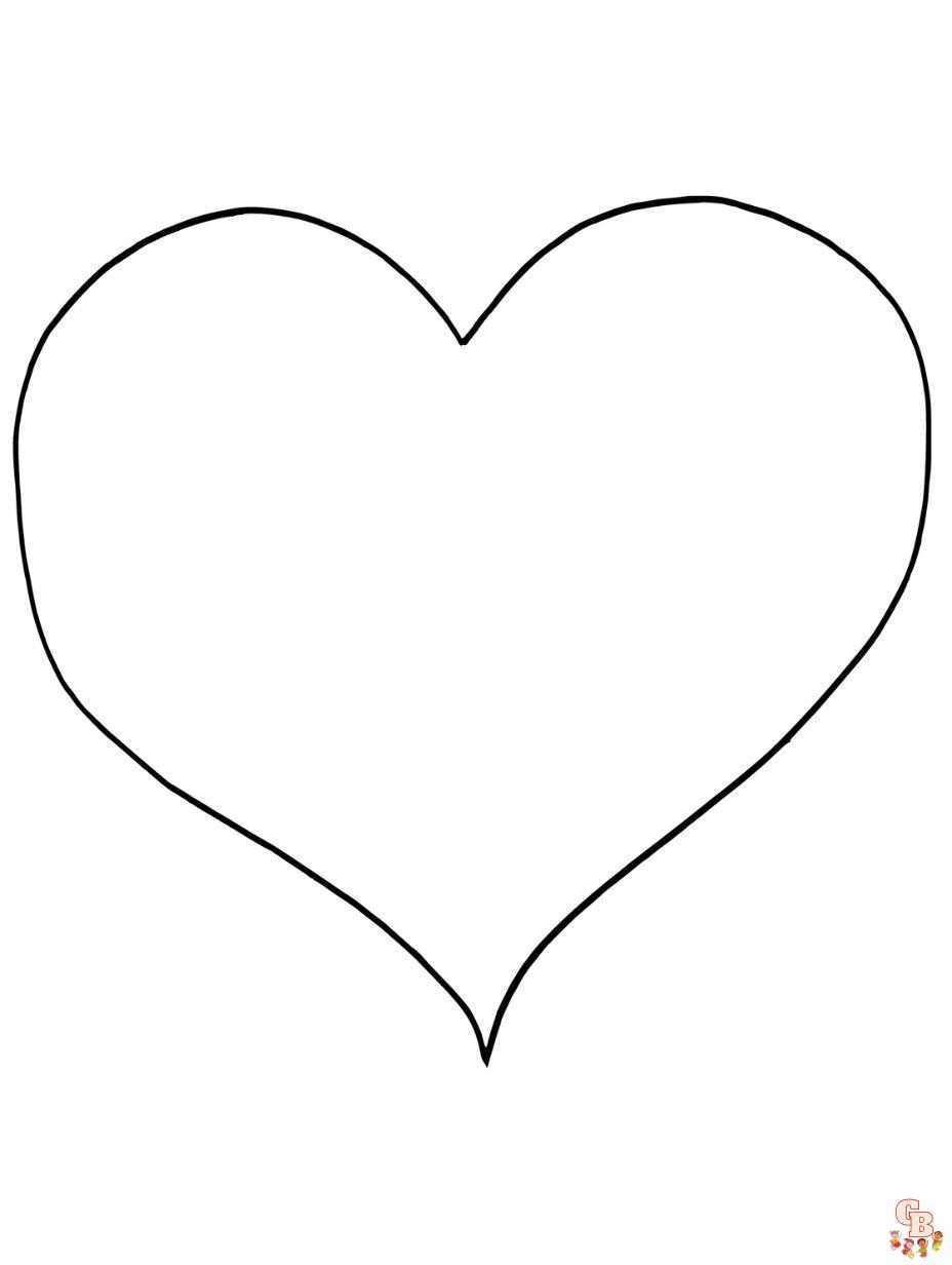 heart coloring page