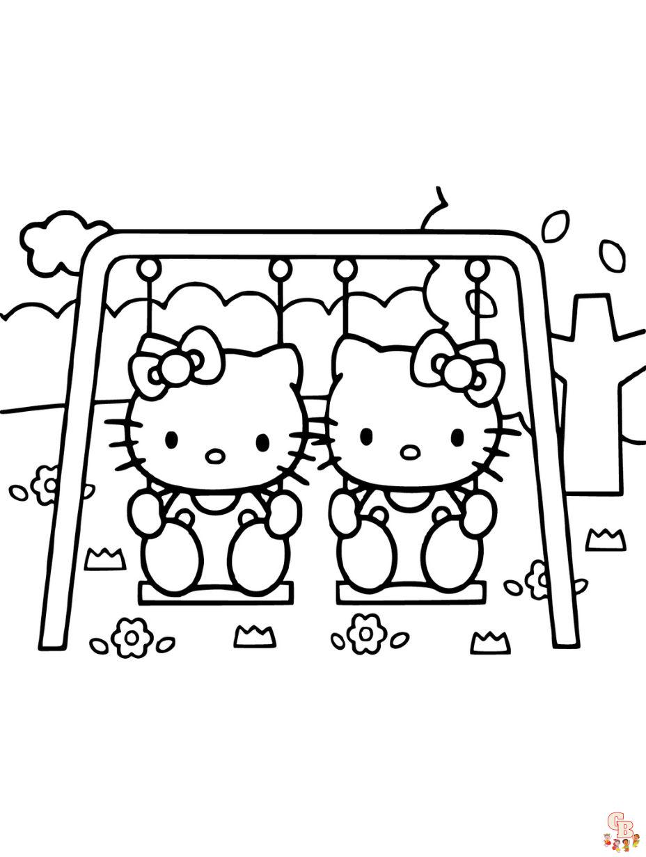 hello kitty coloring page