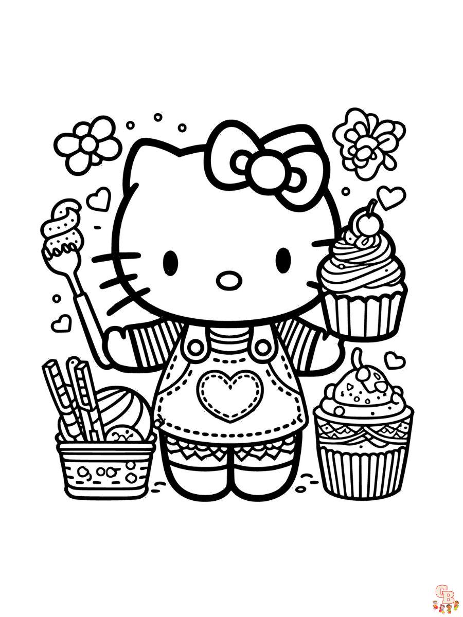 hello kitty coloring pages