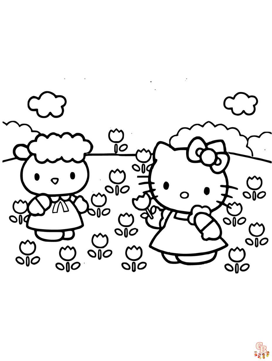 hello kitty coloring pages online