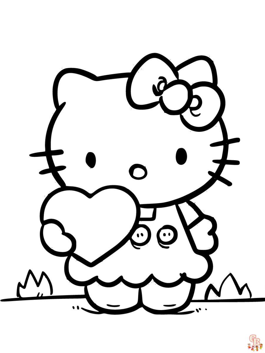 hello kitty coloring pages pdf