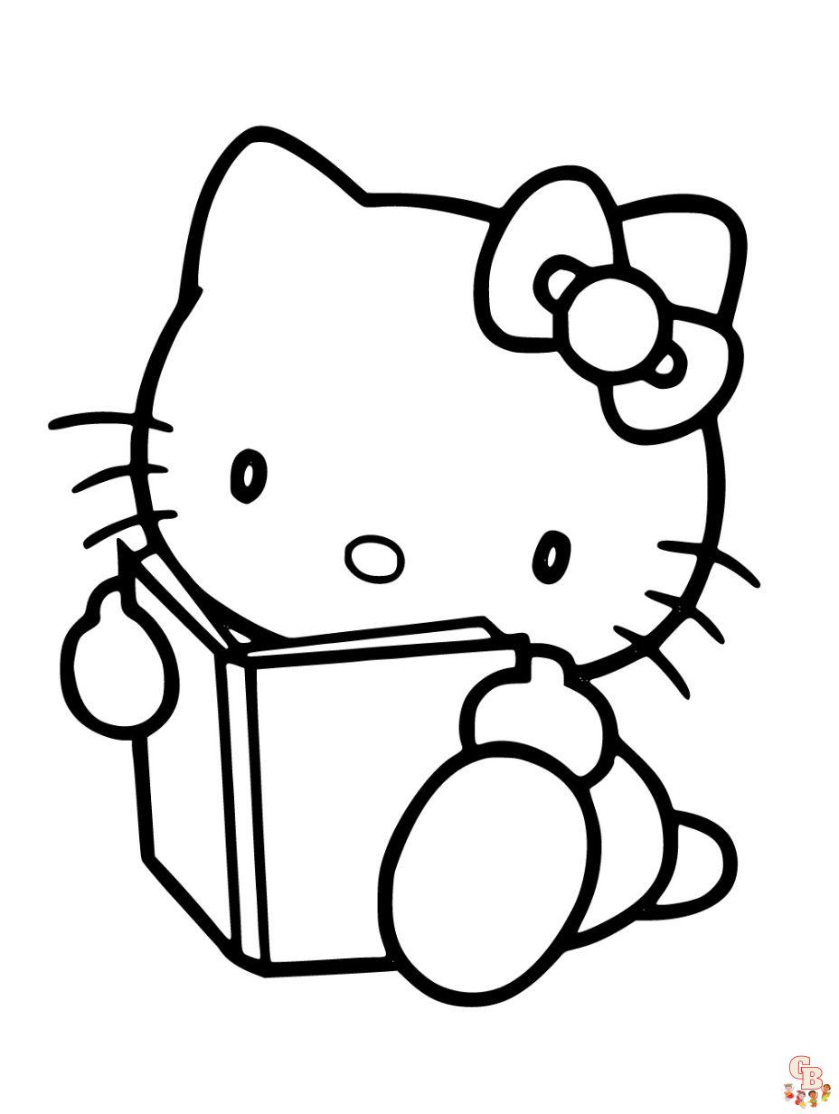 hello kitty coloring pages pdf