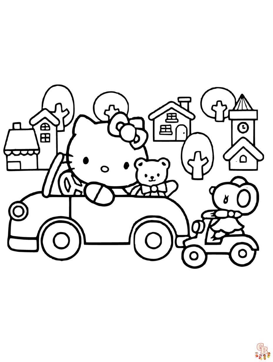 hello kitty online coloring pages