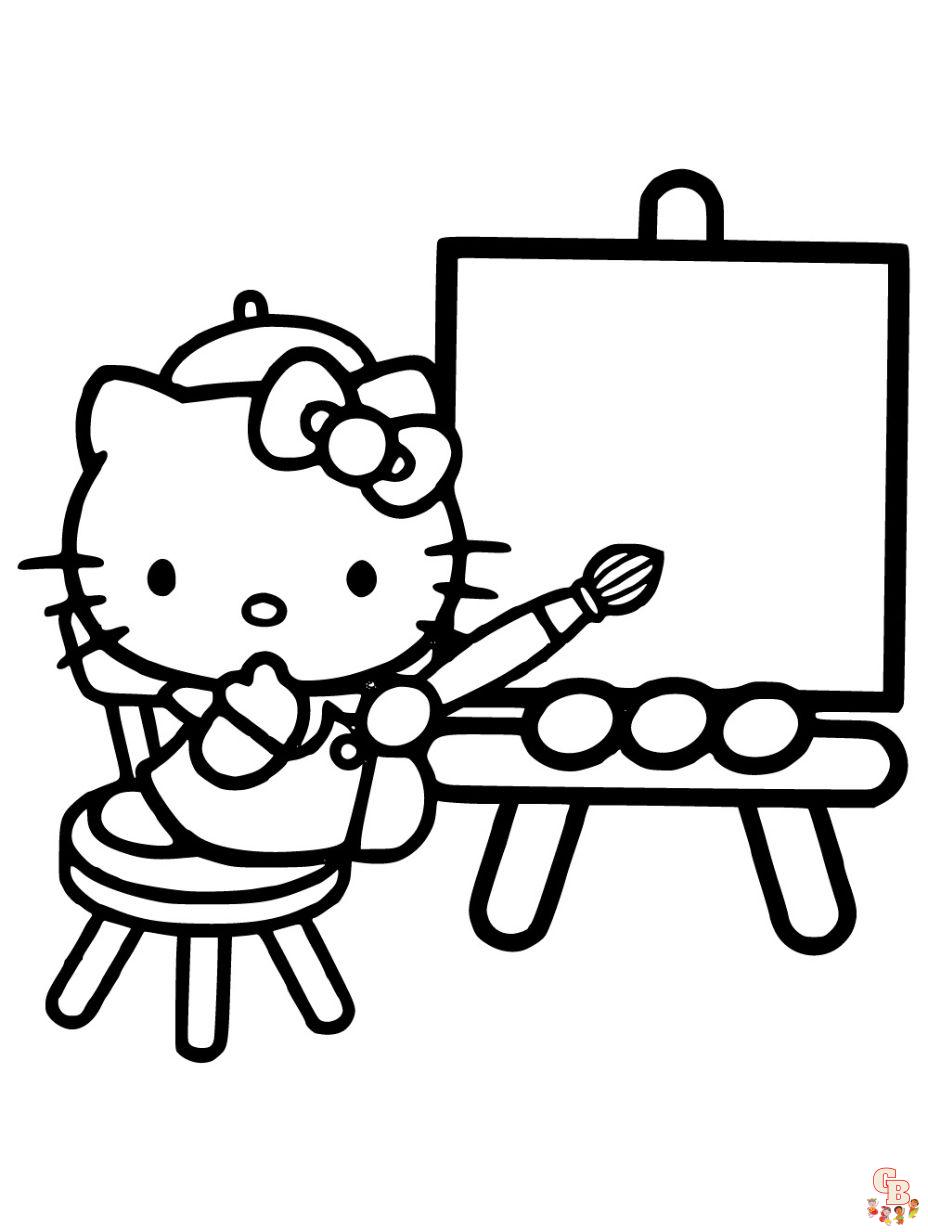 hello kitty printable coloring pages