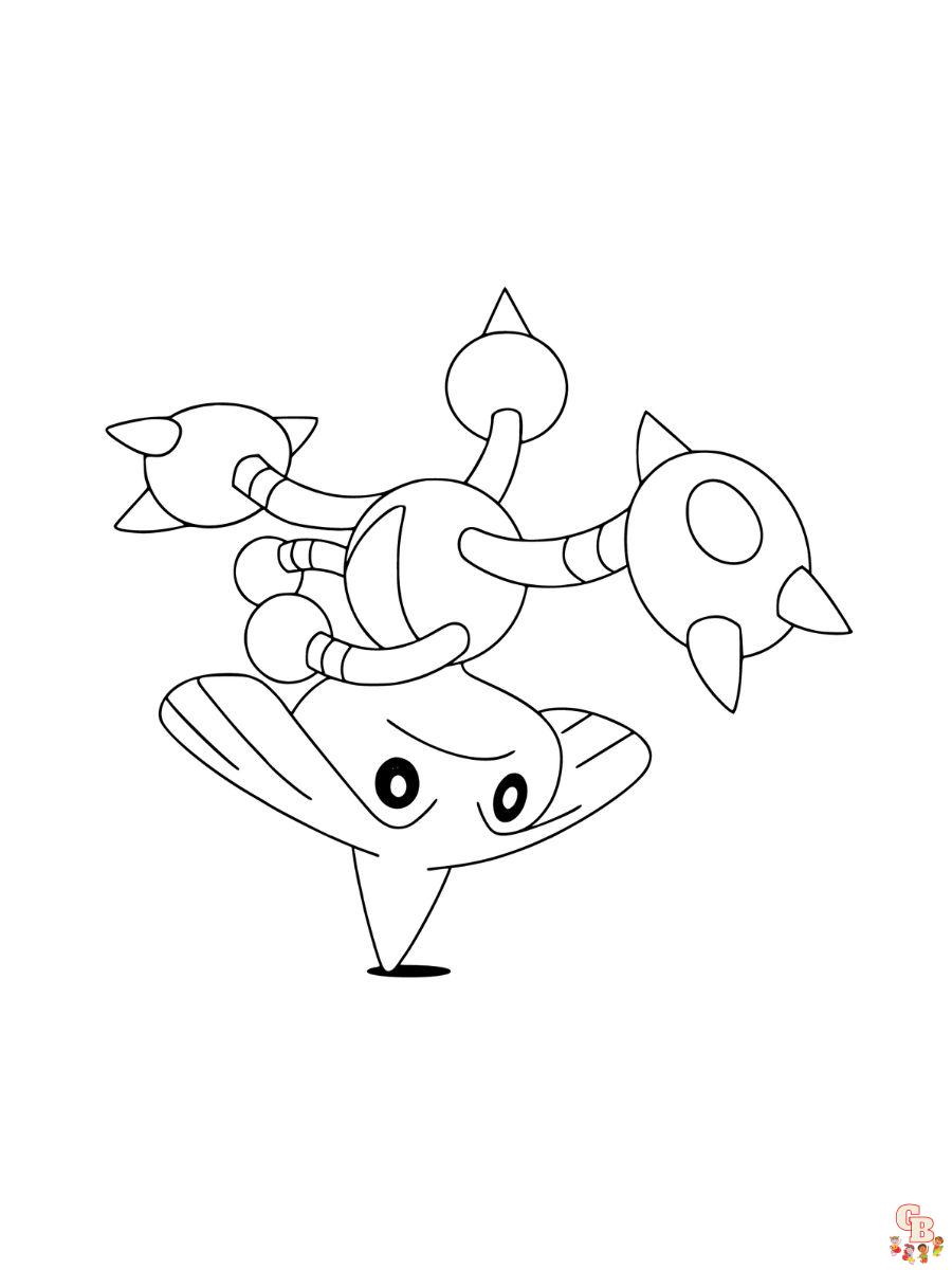 hitmontop coloring pages