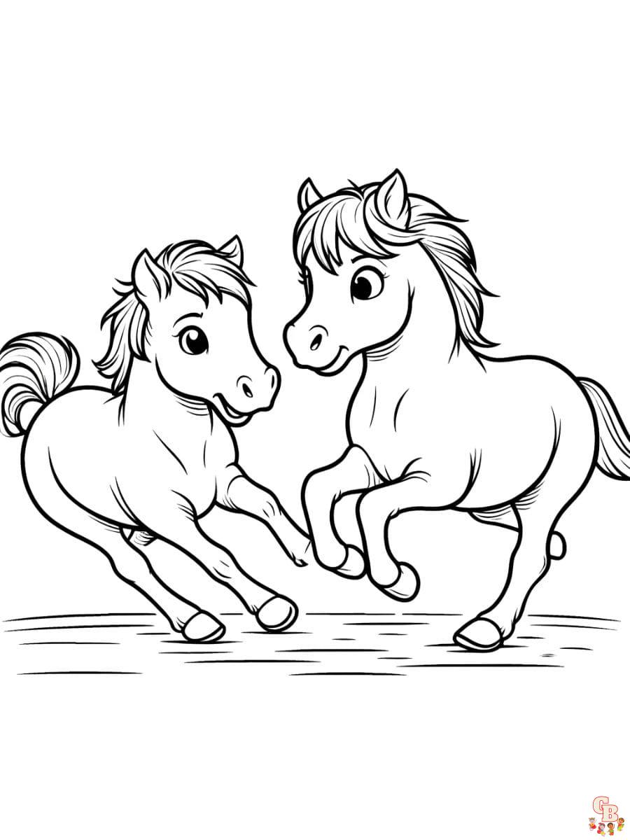 horse coloring pages printable