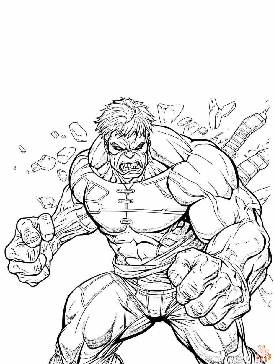 hulk coloring page