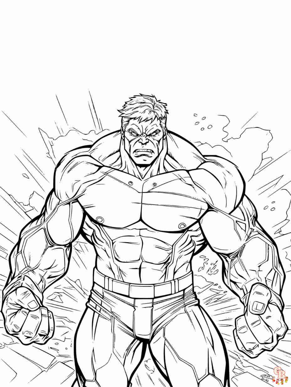 hulk printable coloring pages