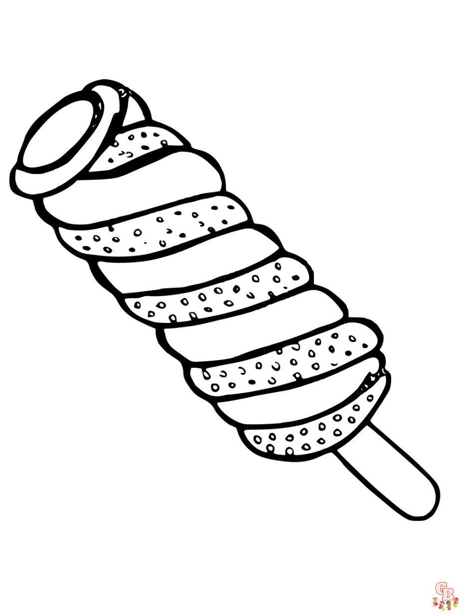 ice cream coloring page free