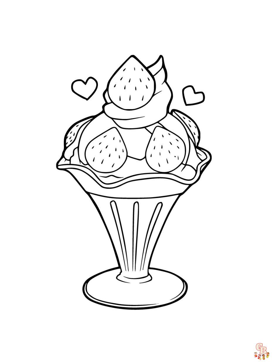 ice cream coloring page