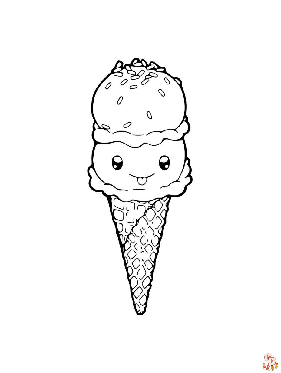 ice cream coloring pages printable