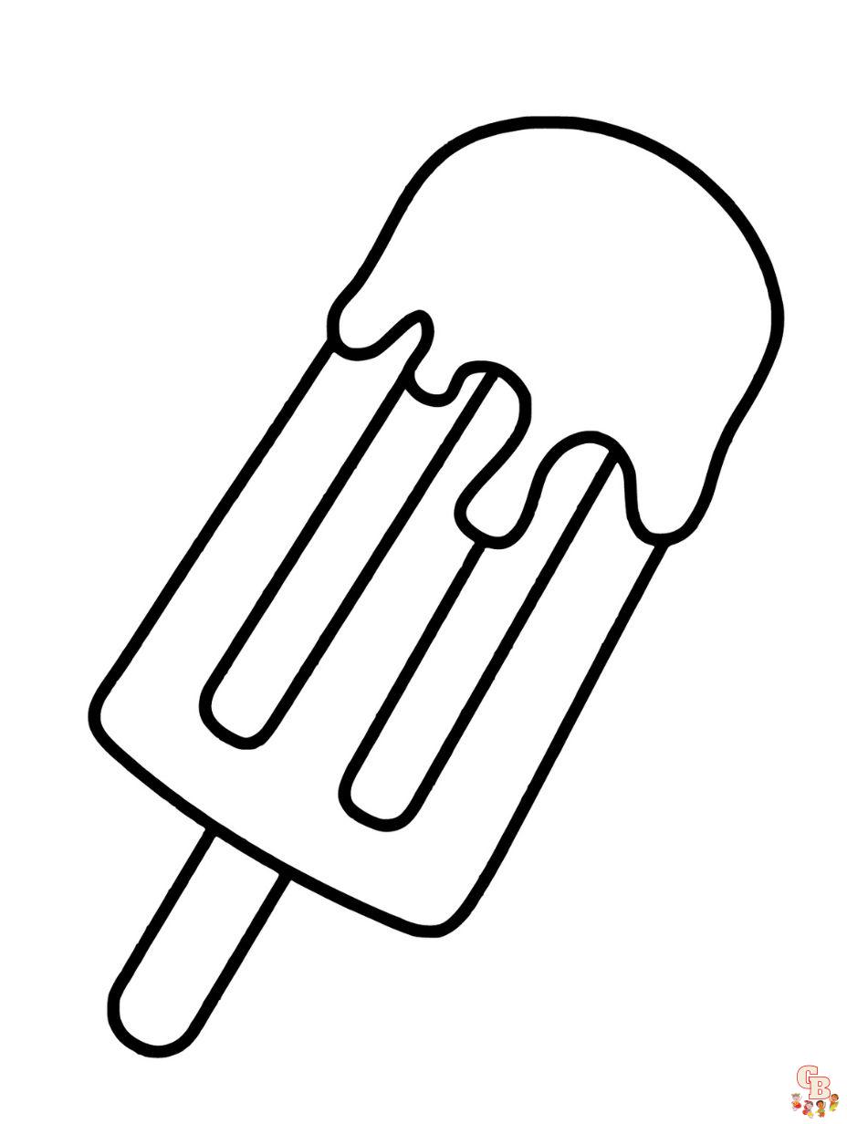 ice cream summer coloring pages