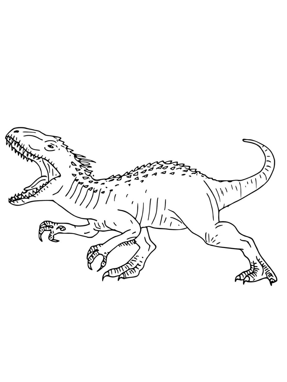 indoraptor coloring page