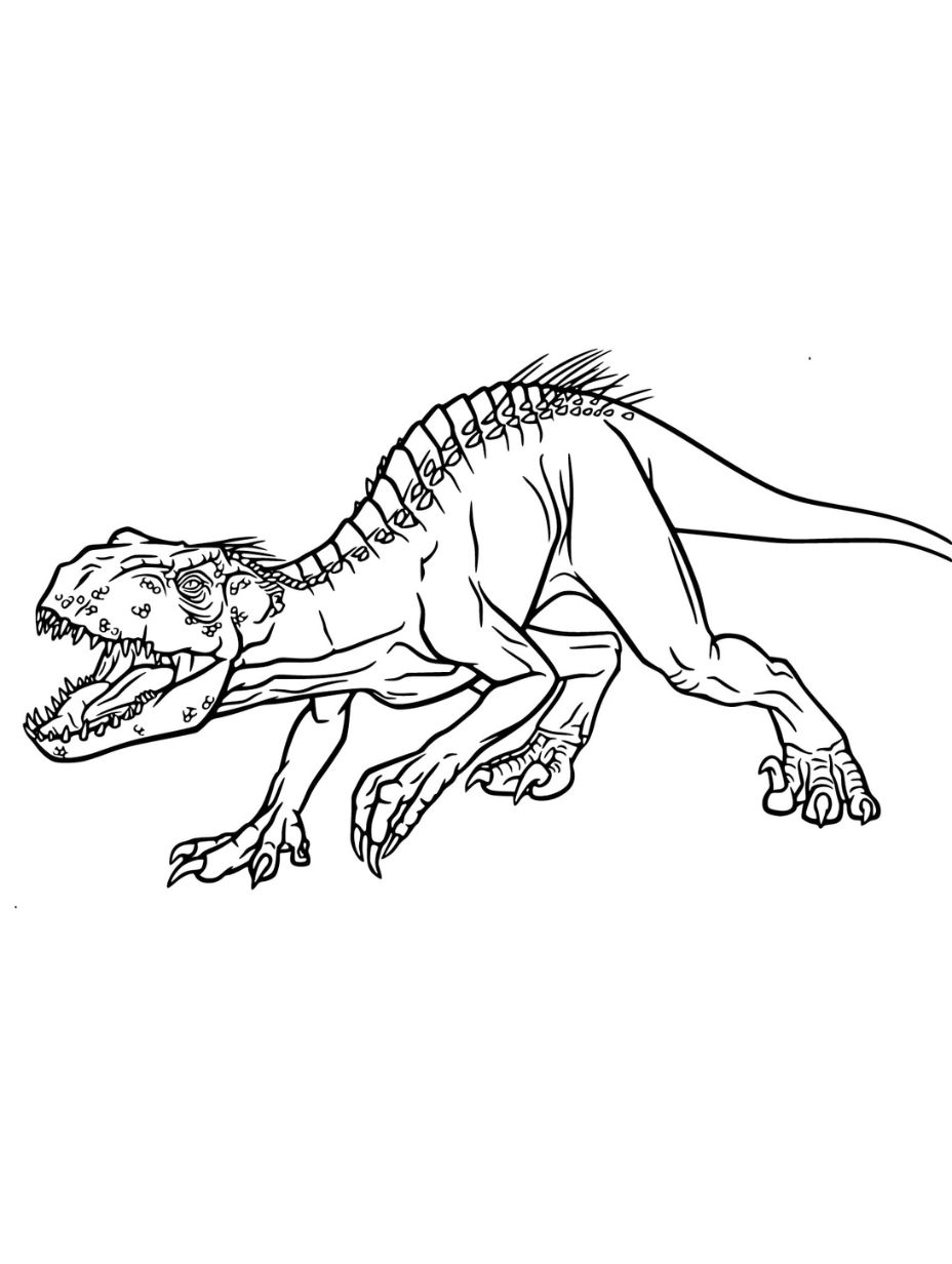 indoraptor coloring pages