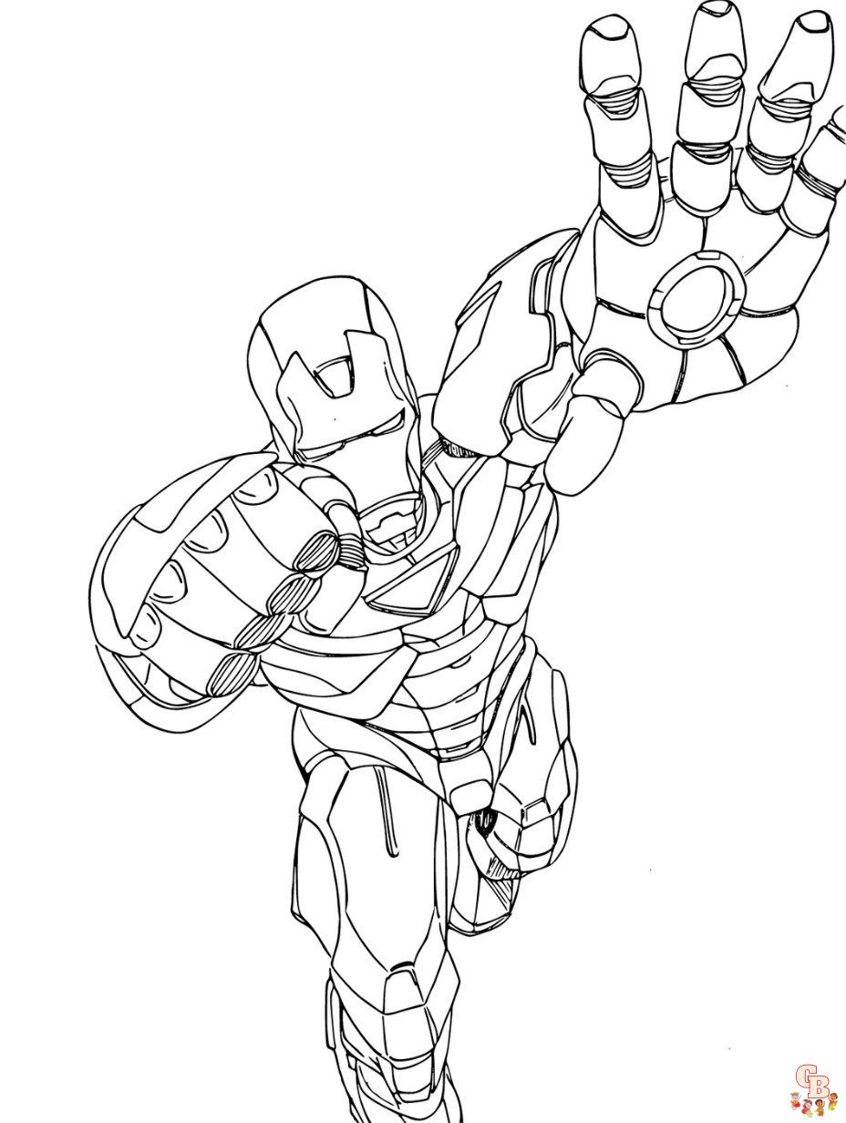 iron man coloring page