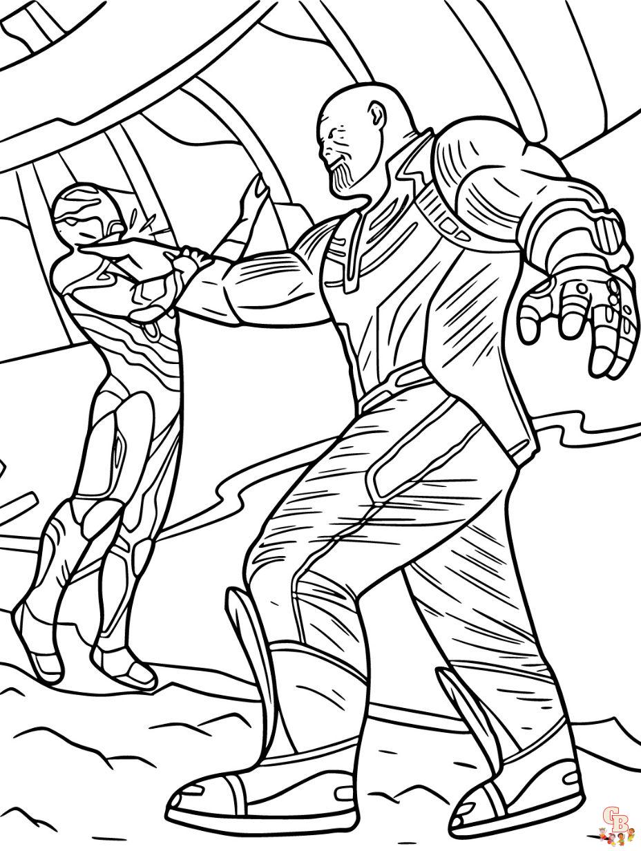 iron man endgame coloring pages