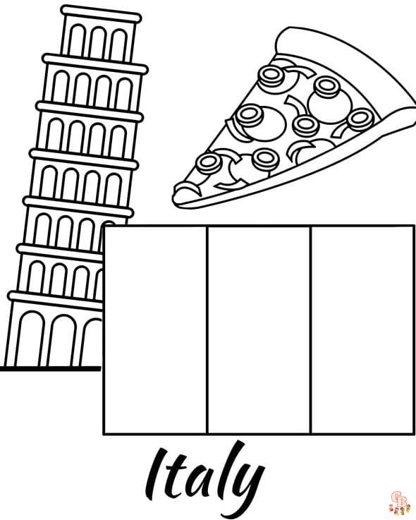 italy coloring pages