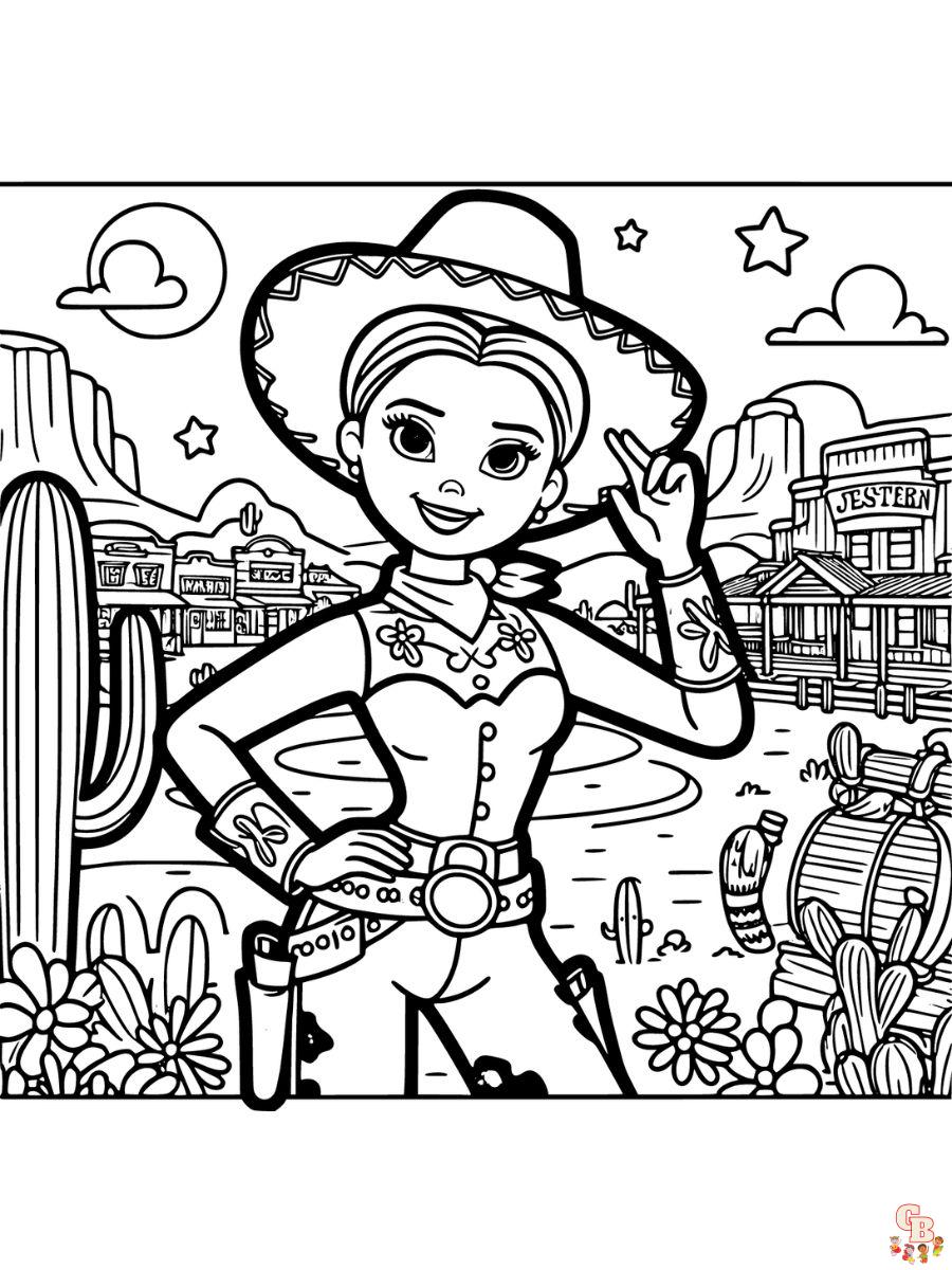 jessie coloring page