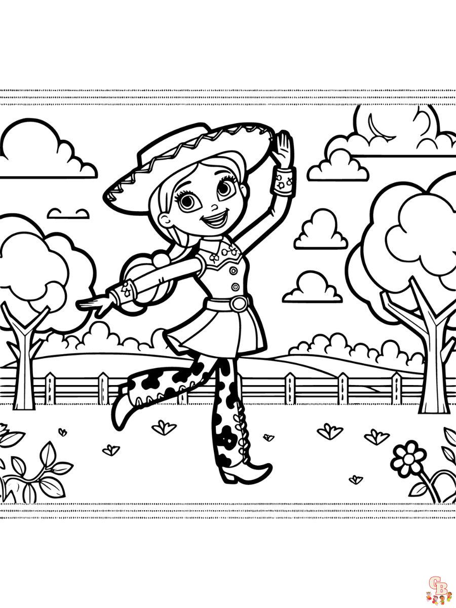 jessie toy story coloring page