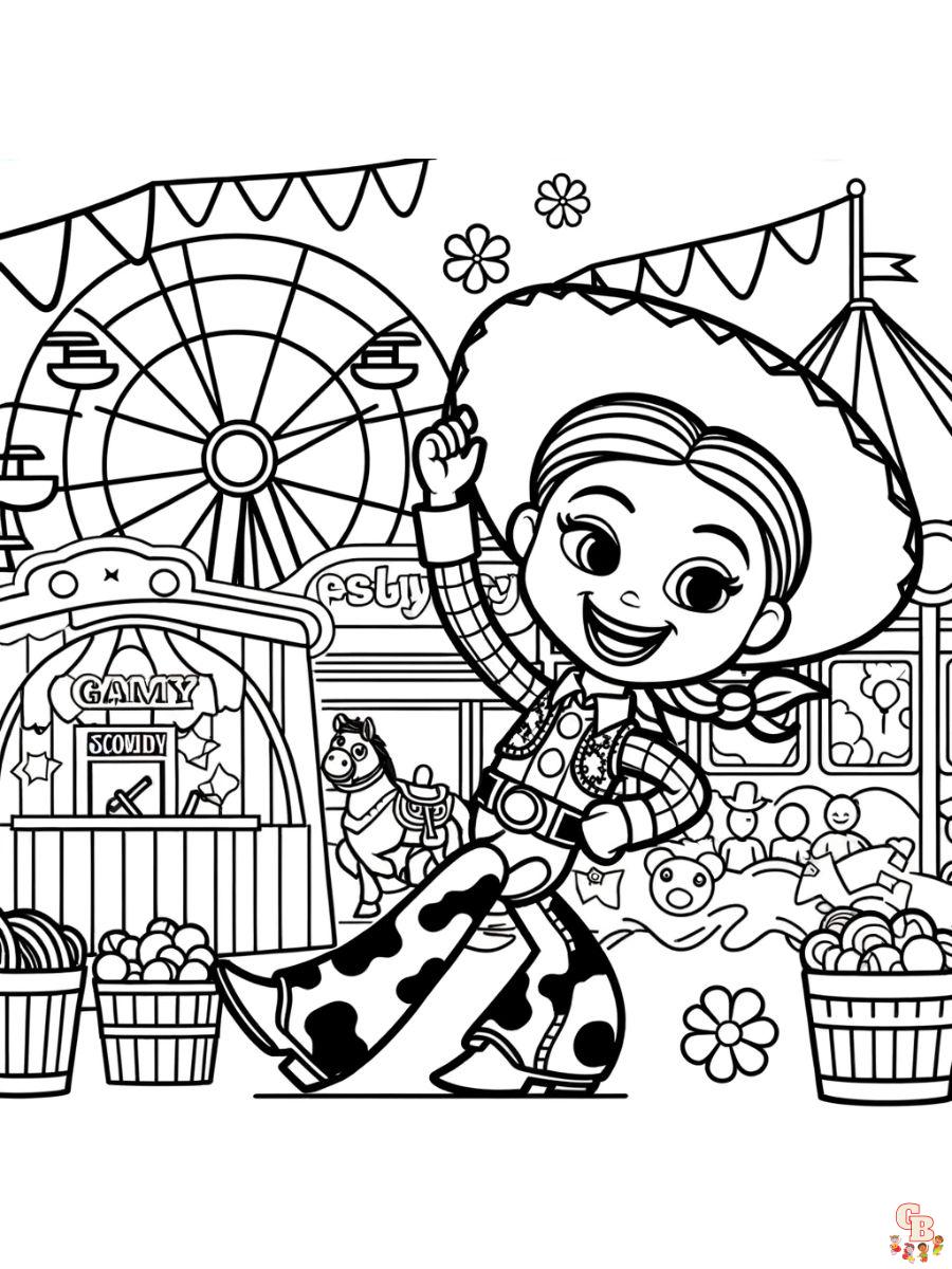 jessie toy story coloring pages
