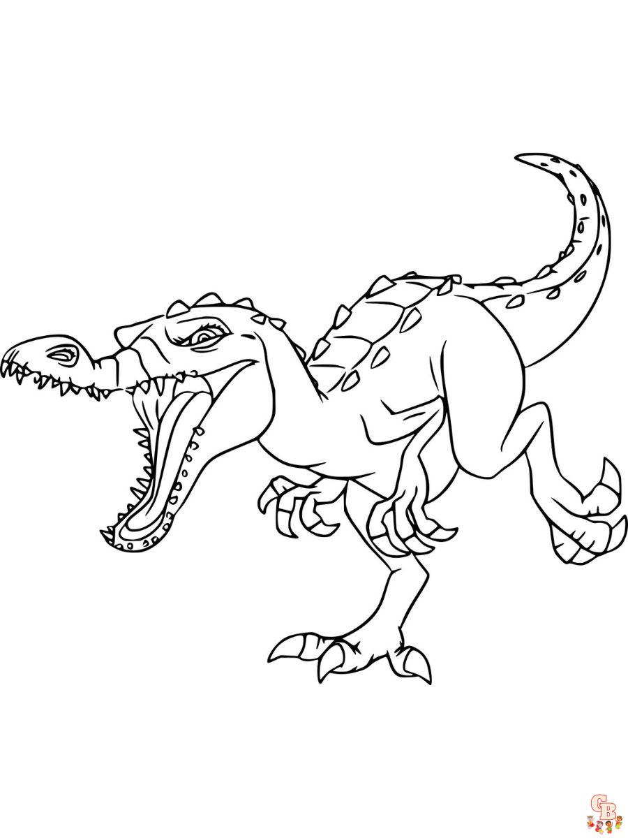 jurassic world baryonyx coloring page