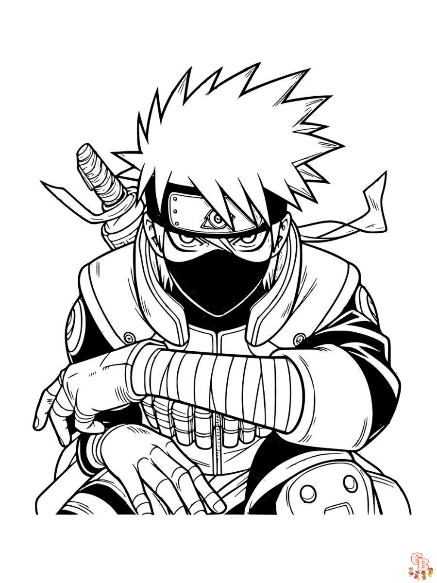 kakashi coloring pages