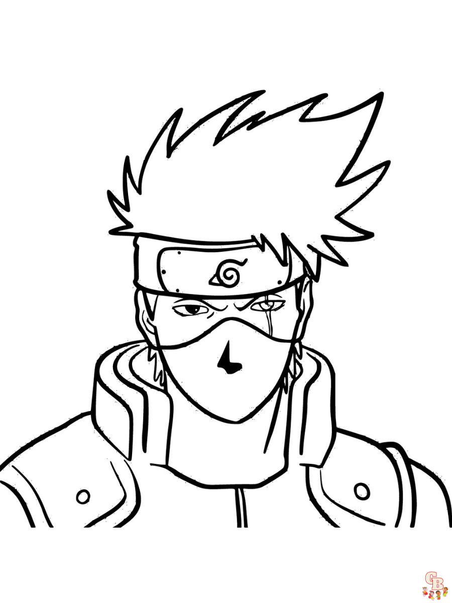 kakashi hatake coloring pages