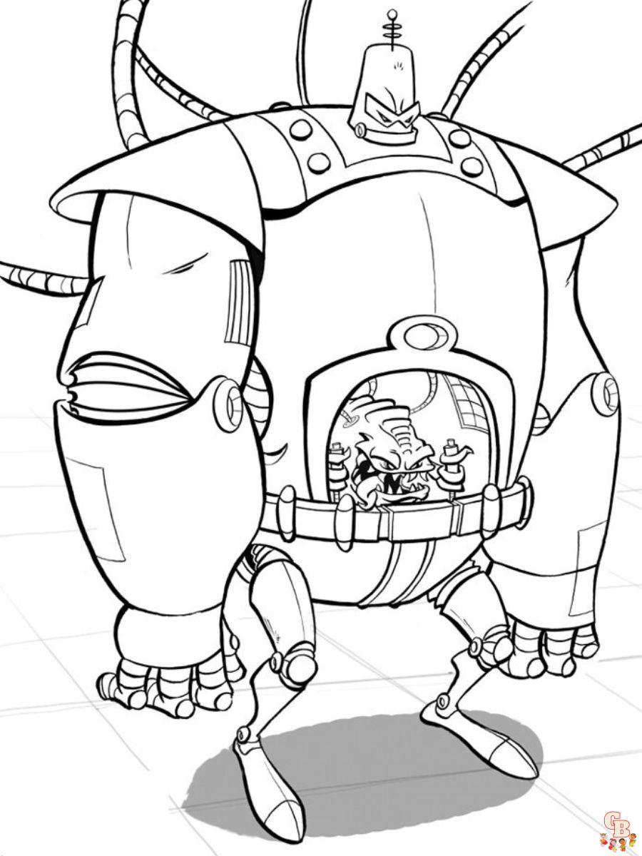 krang coloring pages Free