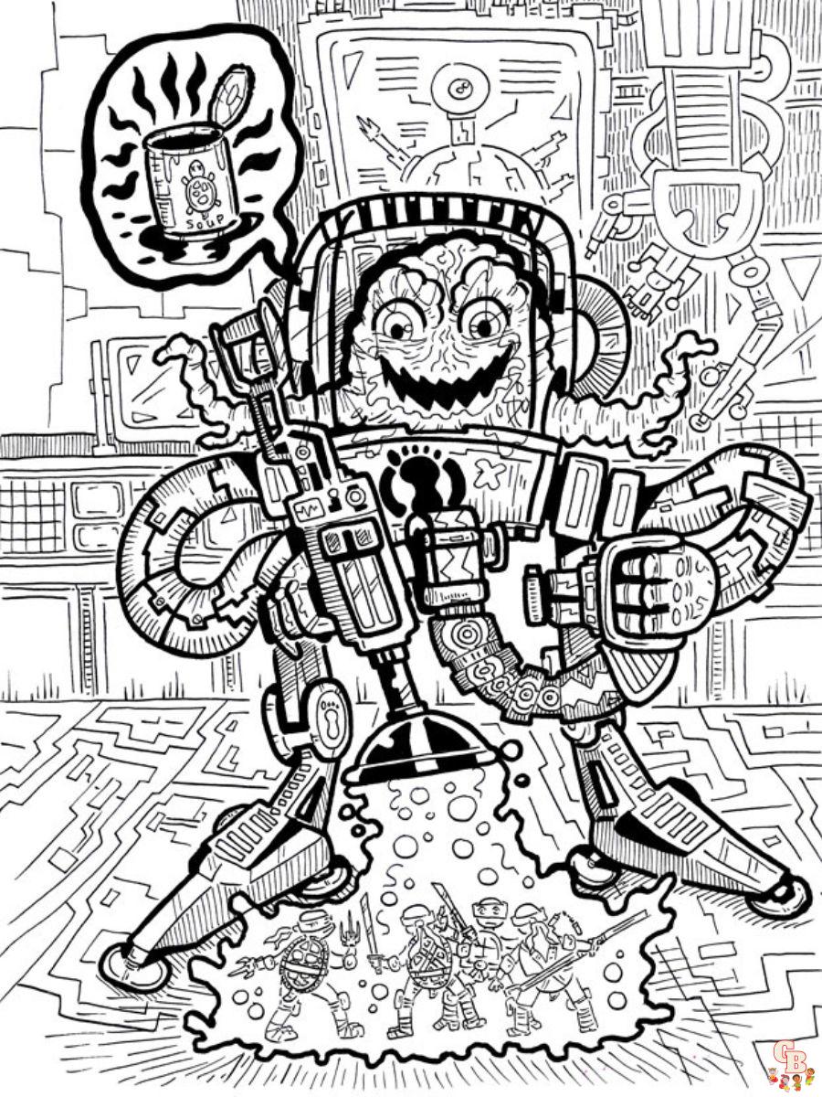 krang coloring pages