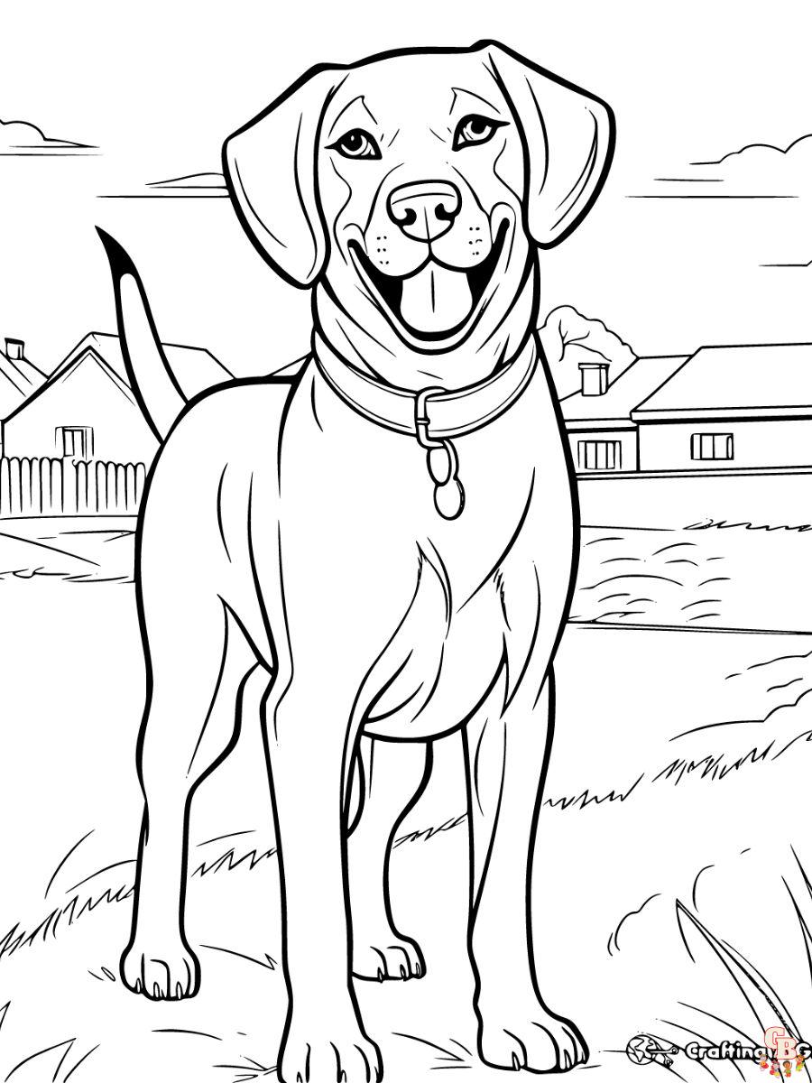 labrador coloring pages