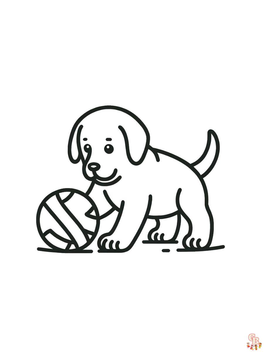 labrador retriever coloring page