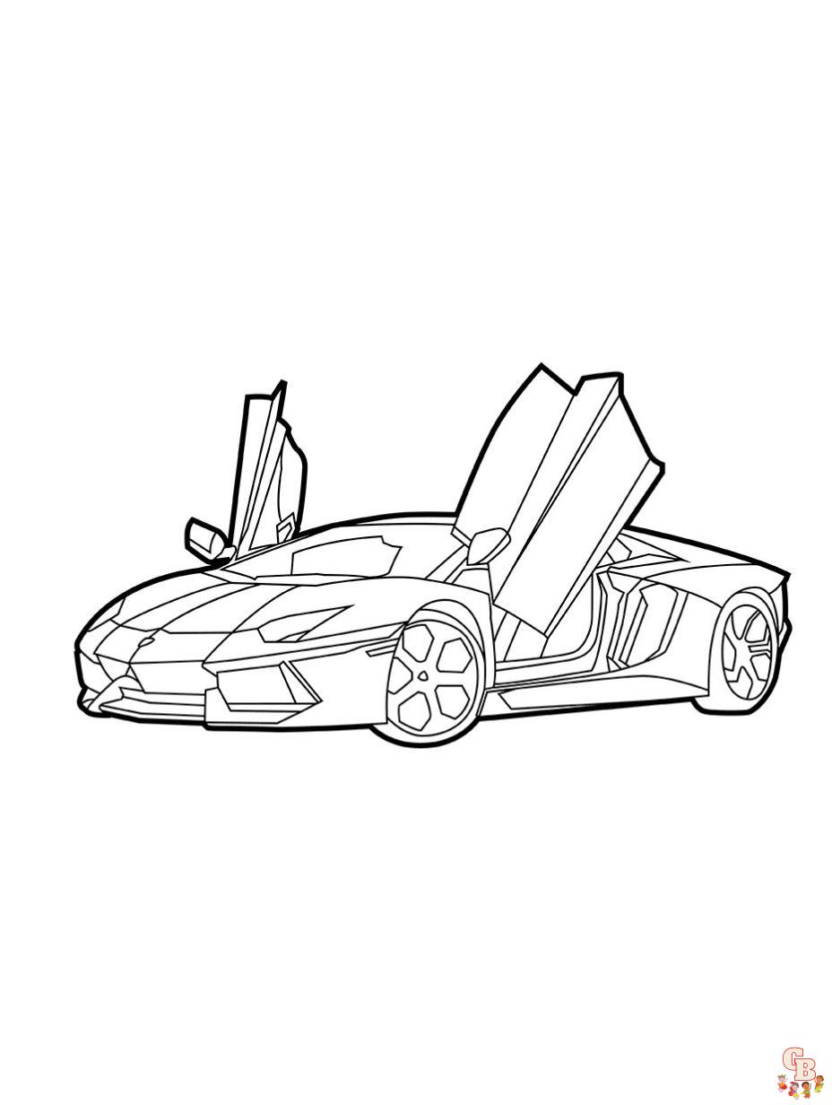 lamborghini aventador coloring page