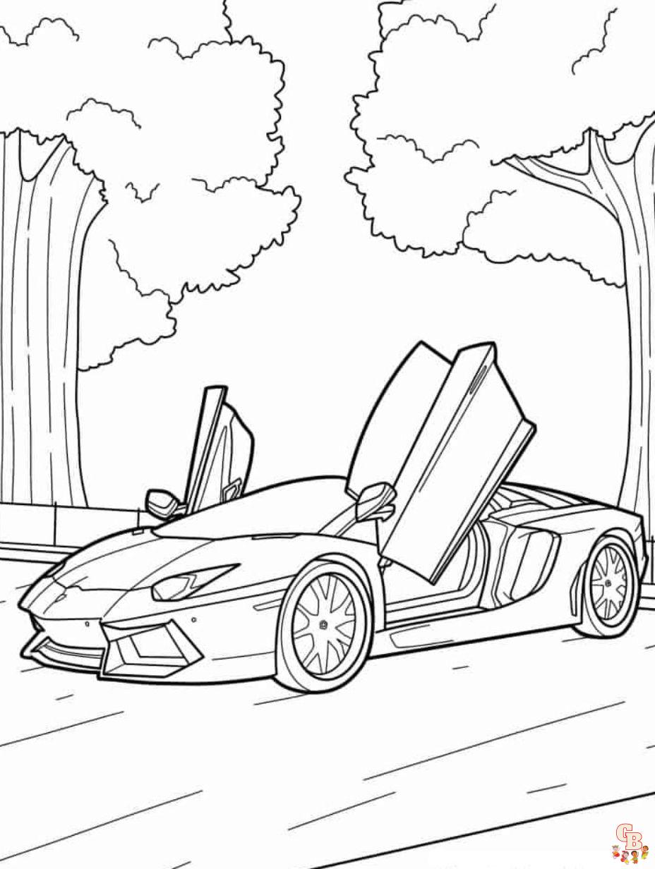 lamborghini aventador printable coloring pages