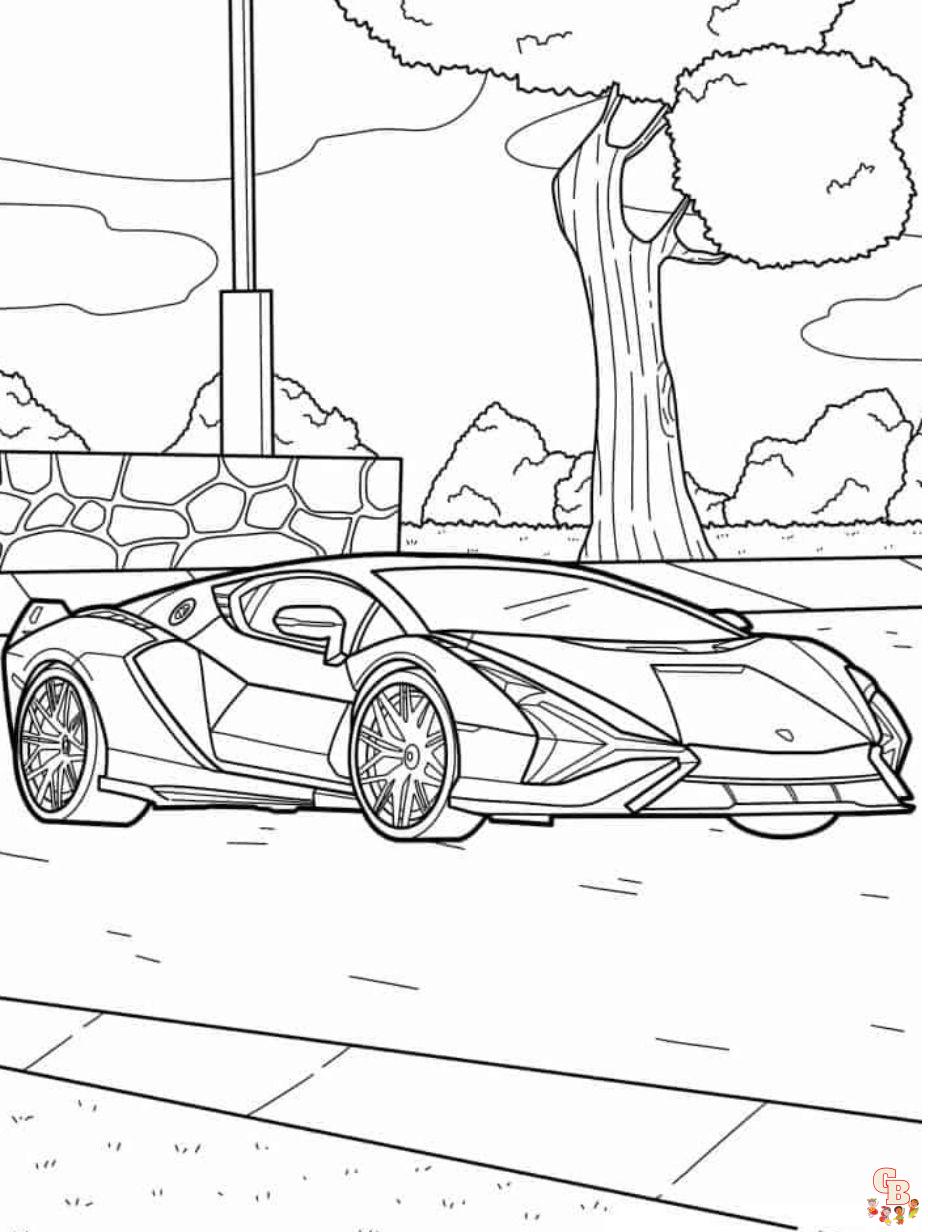 lamborghini color pages