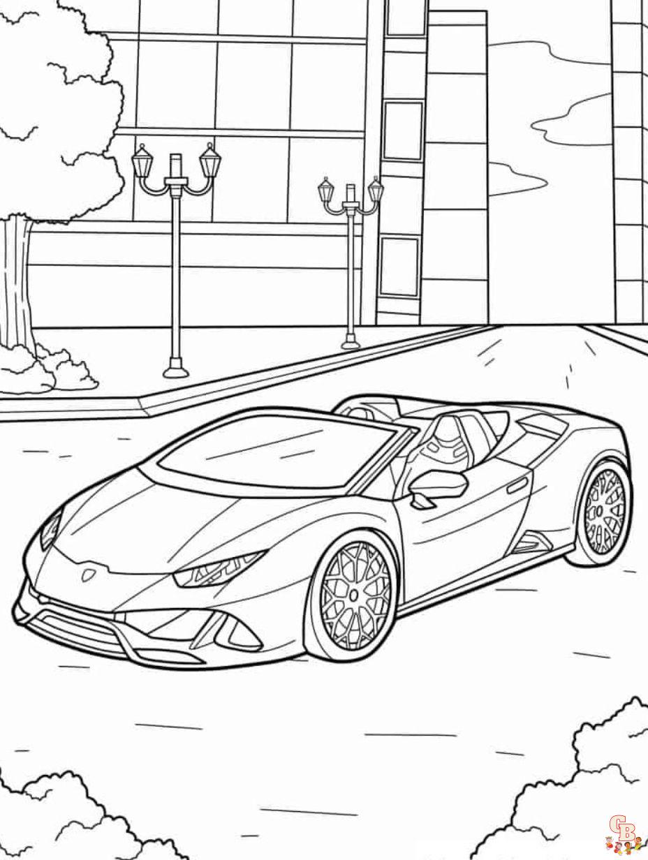 lamborghini coloring page