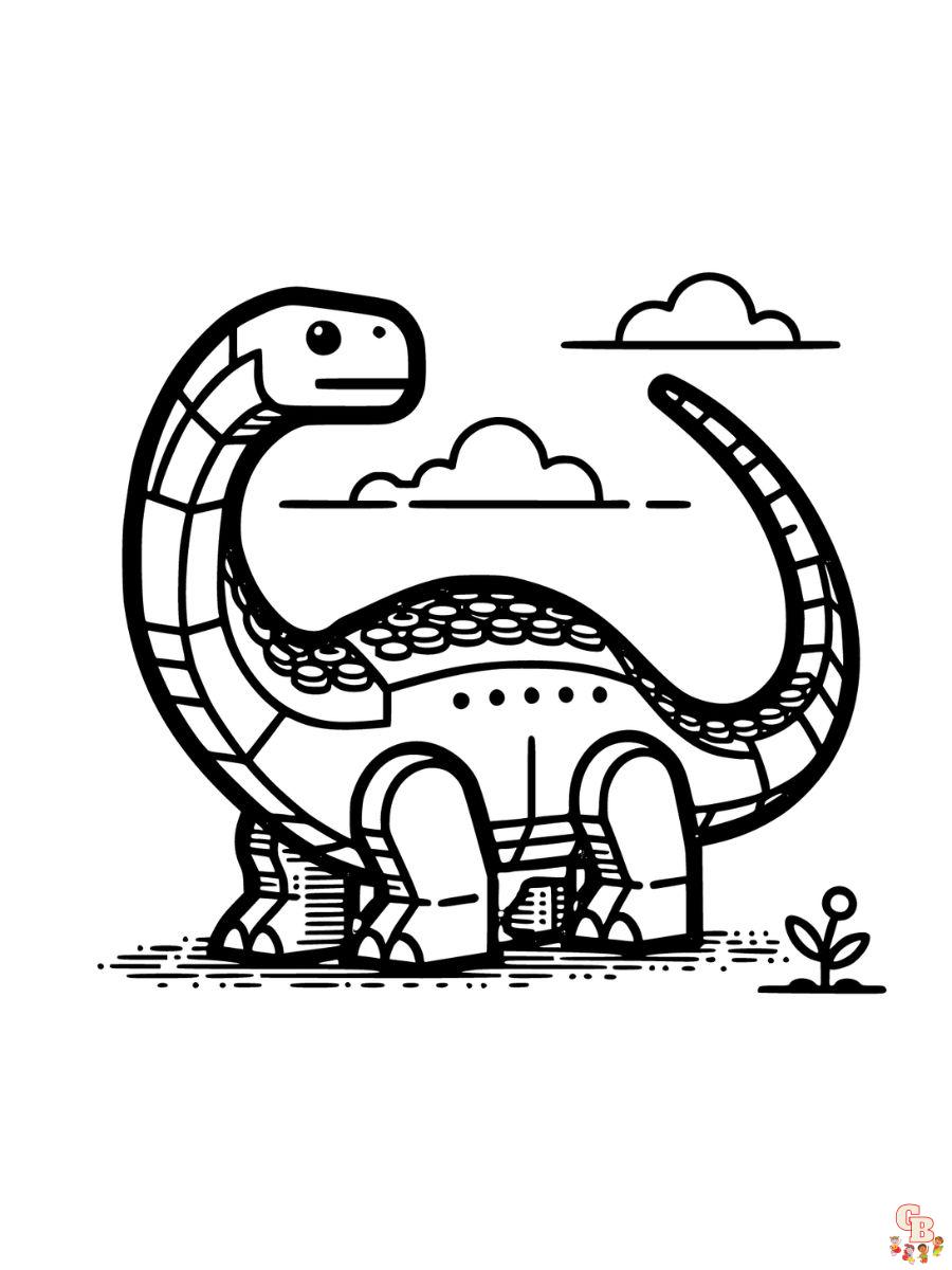 lego dinosaur coloring page