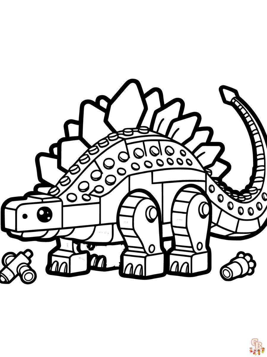 lego dinosaur coloring pages