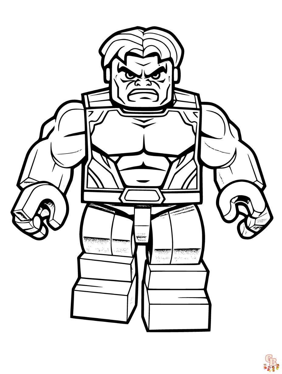 lego hulk coloring pages