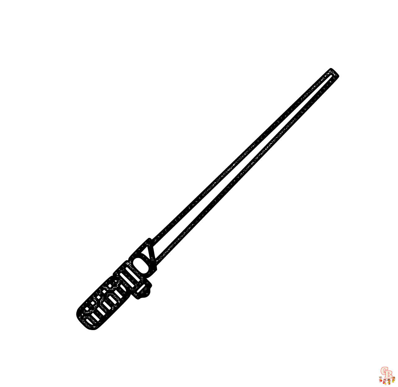 lightsaber coloring page