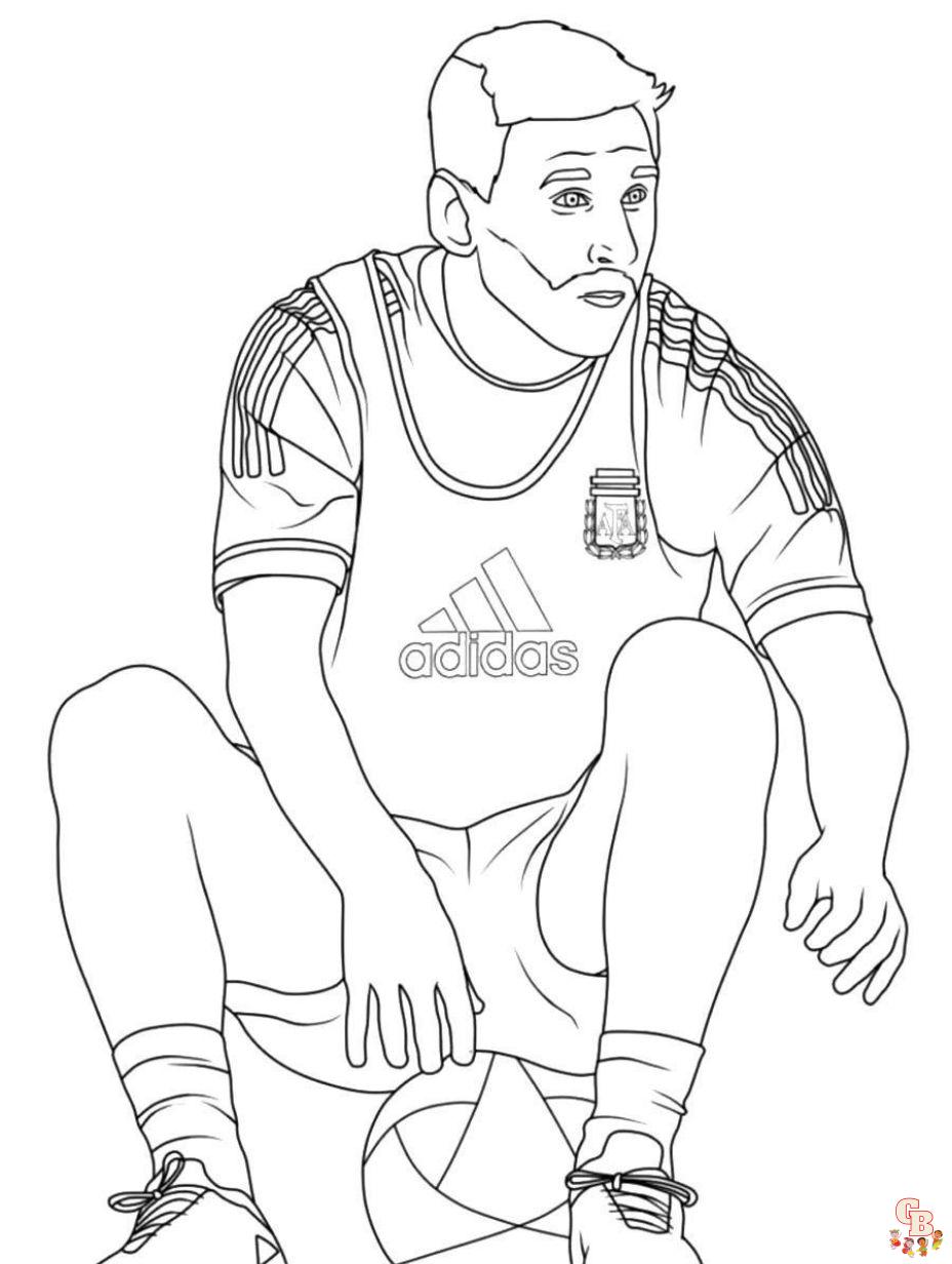 lionel messi coloring page