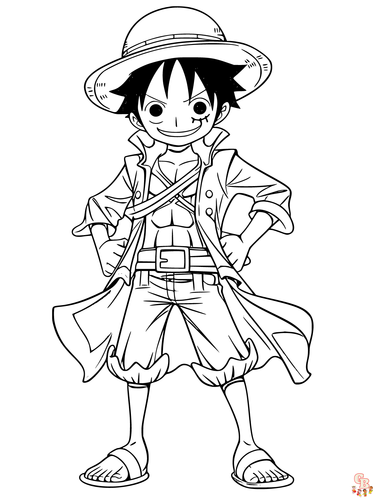 luffy coloring pages printable free