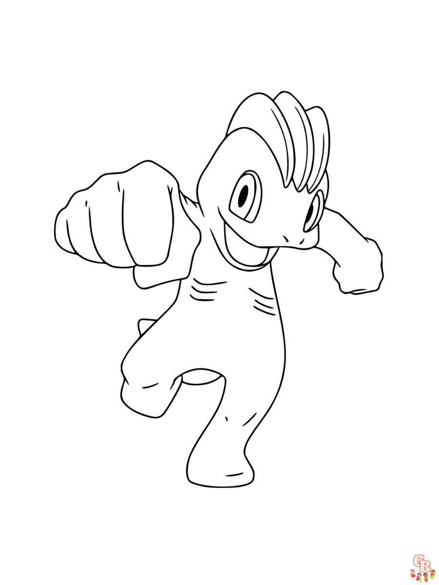 machop coloring pages