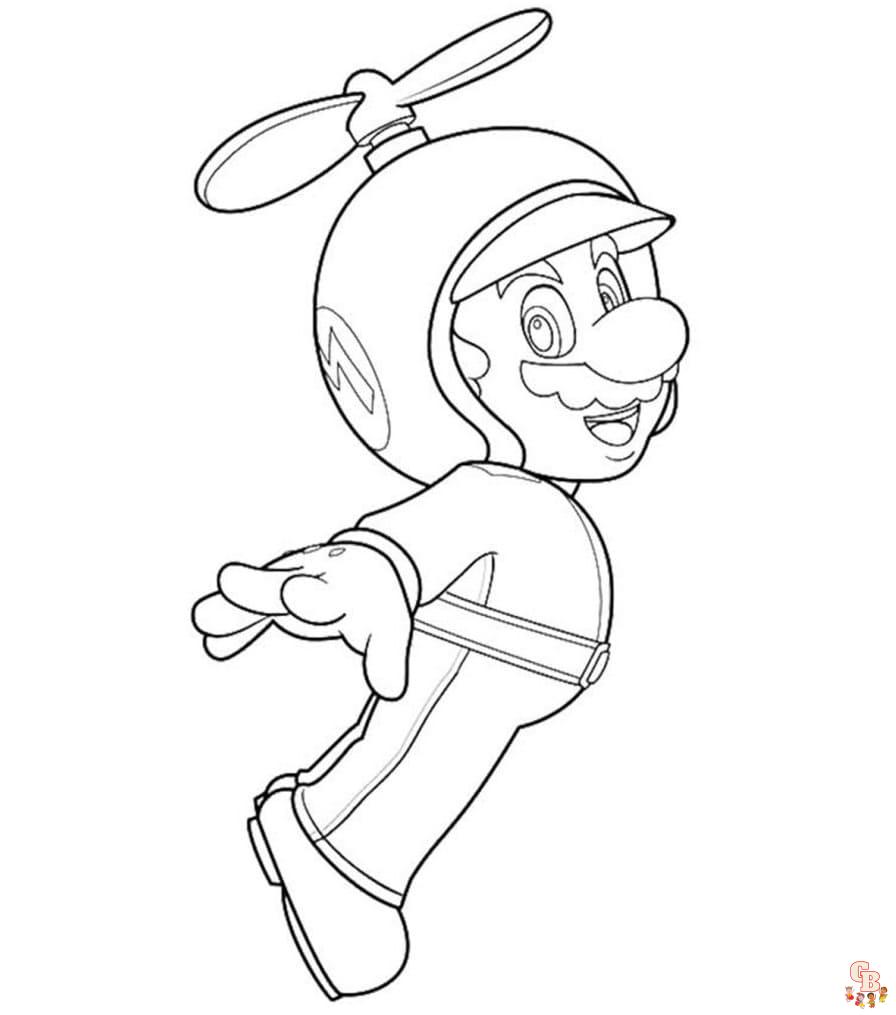 mario coloring page